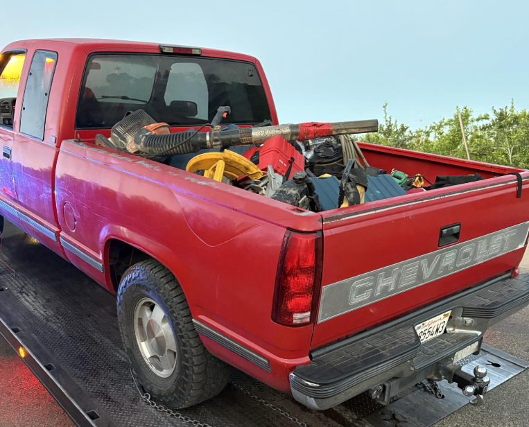 Stolen truck with stolen tools