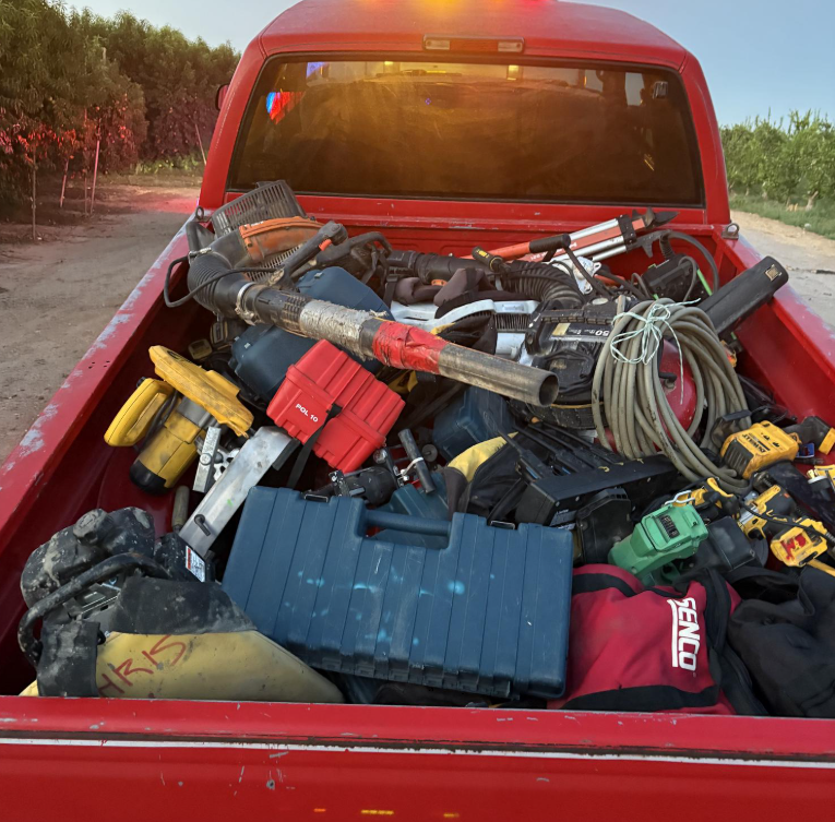 Stolen truck with stolen tools